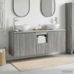 vidaXL Set dulap baie 3 buc. Sonoma gri 49, 5 x 35 x 63 cm GartenMobel Dekor (3405623)