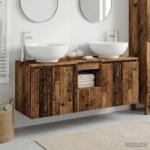 vidaXL Set dulap baie 3 buc. Lemn vechi 49, 5 x 44, 5 x 65 cm GartenMobel Dekor (3405705)