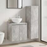 vidaXL Set de mobilier pentru baie 2 buc. Gri Beton 33 x 34, 5 x 100 cm GartenMobel Dekor (3406116)