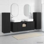 vidaXL Set de mobilier pentru baie 5 buc. Negru 33 x 34, 5 x 100 cm GartenMobel Dekor (3405994)