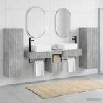 vidaXL Set de mobilier pentru baie 5 buc. Gri Beton 33 x 34, 5 x 100 cm GartenMobel Dekor (3405976)
