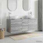 vidaXL Set dulap baie 3 buc. Sonoma gri 49, 5 x 41 x 64, 5 cm GartenMobel Dekor (3405816)