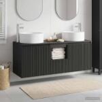 vidaXL Set dulap baie 3 buc. Negru 49, 5 x 44, 5 x 65, 5 cm GartenMobel Dekor (3405738)