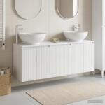 vidaXL Set dulap baie 3 buc. Alb foarte lucios 49, 5 x 44, 5 x 65 cm GartenMobel Dekor (3405691)
