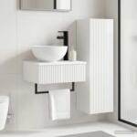 vidaXL Set de mobilier pentru baie 2 buc. Alb foarte lucios GartenMobel Dekor (3406097)