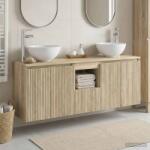 vidaXL Set dulap baie 3 buc. Stejar Sonoma 49, 5 x 41 x 64, 5 cm GartenMobel Dekor (3405629)