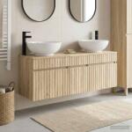 vidaXL Set dulap baie 3 buc. Stejar Sonoma 49 x 44, 5 x 66, 5 cm GartenMobel Dekor (3405759)