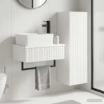 vidaXL Set de mobilier pentru baie 2 buc. Alb foarte lucios GartenMobel Dekor (3406107)