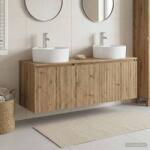 vidaXL Set dulap baie 3 buc. Stejar Artizanal 49, 5 x 44, 5 x 65 cm GartenMobel Dekor (3405676)