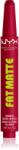 NYX Cosmetics Fat Matte balsam de buze cu efect matifiant Scarlet Snuggles 2 g