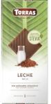TORRAS Stevia Tejcsokoládé hozzáadott cukor nélkül, édesítőszerrel 100 g