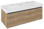 Sapho NELIO STRIP mosdótartó szekrény, 2 fiókkal, 116, 5x44x49cm, alabama tölgy (NL120-2322)