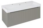 Sapho NELIO STRIP mosdótartó szekrény, 2 fiókkal, 116, 5x44x49cm, agila (NL120-4343S)