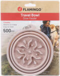 Flamingo Nino Evést Lassító Összecsukható Utazó Tál Kutyáknak (16, 5x5, 5x10, 5 cm, 500 ml)