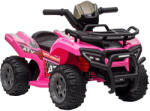 HomCom Kids Quad elektromos 6V-os gyerek quad hátrameneti funkcióval, zenével, rózsaszín (370-189V90PK)