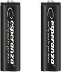 Esperanza Tölthető akkumulátor NI-MH AA 2600mAh 2db, fekete 73335 (EZA105)