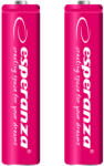 Esperanza Tölthető akkumulátor NI-MH AAA 1000mAh 2db, piros 73317 (EZA101R)