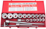 Pro-Tech Dugókulcs készlet kofferben (nagy) 21db 12szögű 3/4" Pro-Tech TOOLS 12030 (12030)