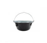 BAZÁR Bogrács, zománcozott felülettel 14L 40, 5cm - sérült zománc, levert X00622