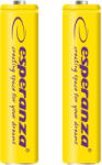 Esperanza Tölthető akkumulátor NI-MH AAA 1000mAh 2db, sárga 73319 (EZA101Y)