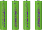 Esperanza Tölthető akkumulátor NI-MH AAA 1000mAh 4db, zöld 73321 (EZA102G)