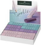 Faber-Castell Display 20 radiere Rollon Faber-Castell Sparkle, Rose-Turcoaz-Violet (FC187310-20)