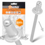 Polax 200x Törhető szegecsek 4x6 mm Alumínium horganyzott Strapabíró szegecs Ezüst 9 9T (37-007(X4))