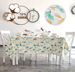 Ralex Pucioasa Față de masă antimurdărire 160x320 cm, Frunze Verde Galben (500.108-92084) Fata de masa