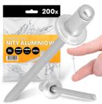 TRCR 200x Törhető Szegecsek 4x6mm Alumínium Acél Horganyzott Rozsdamentes Szegecs Mo Iu (SE030311317)