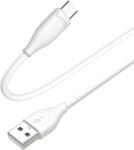 Lito Кабел за данни с USB конектори, Type-C 60W, 1m - Lito (LD03) - Бял