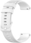 Techsuit - Каишка за часовник 18 мм (W006) - Huawei Watch GT 4 (41 мм)/W1/Honor Watch S1/Garmin Venu 2S/Vivoactive 4S - Бял