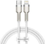 Baseus - Кабел за данни Cafule Series Metal (CATLJK-A02) - Type-C към Lightning, Бързо зареждане, 20W, 480Mbps, 1m - Бял