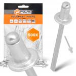 Polax 500x Törhető szegecsek 4x6 mm Alumínium horganyzott Acél Strapabíró szegecs 9 9T (37-007(X10))