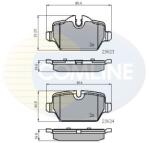 COMLINE set placute frana, frana disc COMLINE CBP01710 (CBP01710)