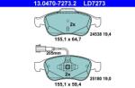 ATE set placute frana, frana disc ATE Ceramic 13.0470-7273.2 (13.0470-7273.2)
