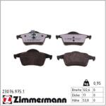 ZIMMERMANN set placute frana, frana disc ZIMMERMANN 23076.975. 1 (23076.975.1)