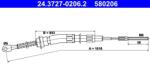 ATE Cablu, frana de parcare ATE 24.3727-0206.2 (24.3727-0206.2)