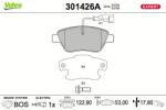 VALEO set placute frana, frana disc VALEO 301426A (301426A)