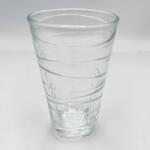  Pohár gyönyörű mintával, vastag üvegből 300 ml