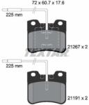 TEXTAR set placute frana, frana disc TEXTAR 2126702 (2126702)