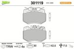 VALEO set placute frana, frana disc VALEO FIRST 301119 (301119)