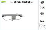 VALEO Mecanism actionare geam VALEO 850663 (850663)