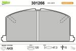 VALEO set placute frana, frana disc VALEO FIRST 301266 (301266)