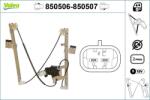 VALEO Mecanism actionare geam VALEO 850507 (850507)