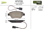 VALEO set placute frana, frana disc VALEO 872705 (872705)