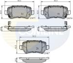 COMLINE set placute frana, frana disc COMLINE CBP31551 (CBP31551)
