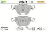 VALEO set placute frana, frana disc VALEO ESSENTIAL 302273 (302273)
