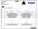 DELPHI set placute frana, frana disc DELPHI LP1830 (LP1830)