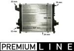 MAHLE Radiator, racire motor MAHLE BEHR *** PREMIUM LINE *** CR 153 000P (CR 153 000P)