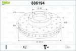 VALEO Disc frana VALEO 886194 (886194)